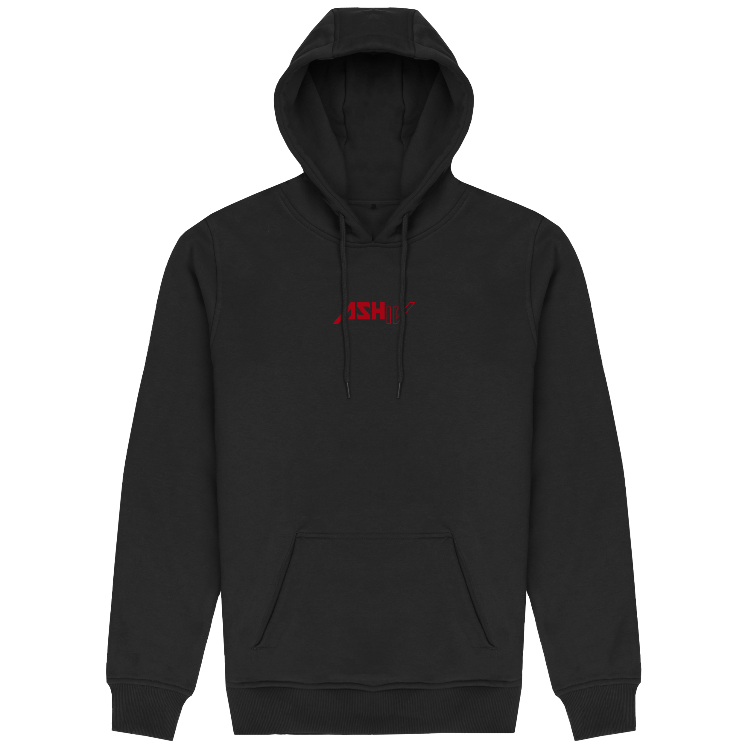 Stacked Statement Pullover Hoodie - Red