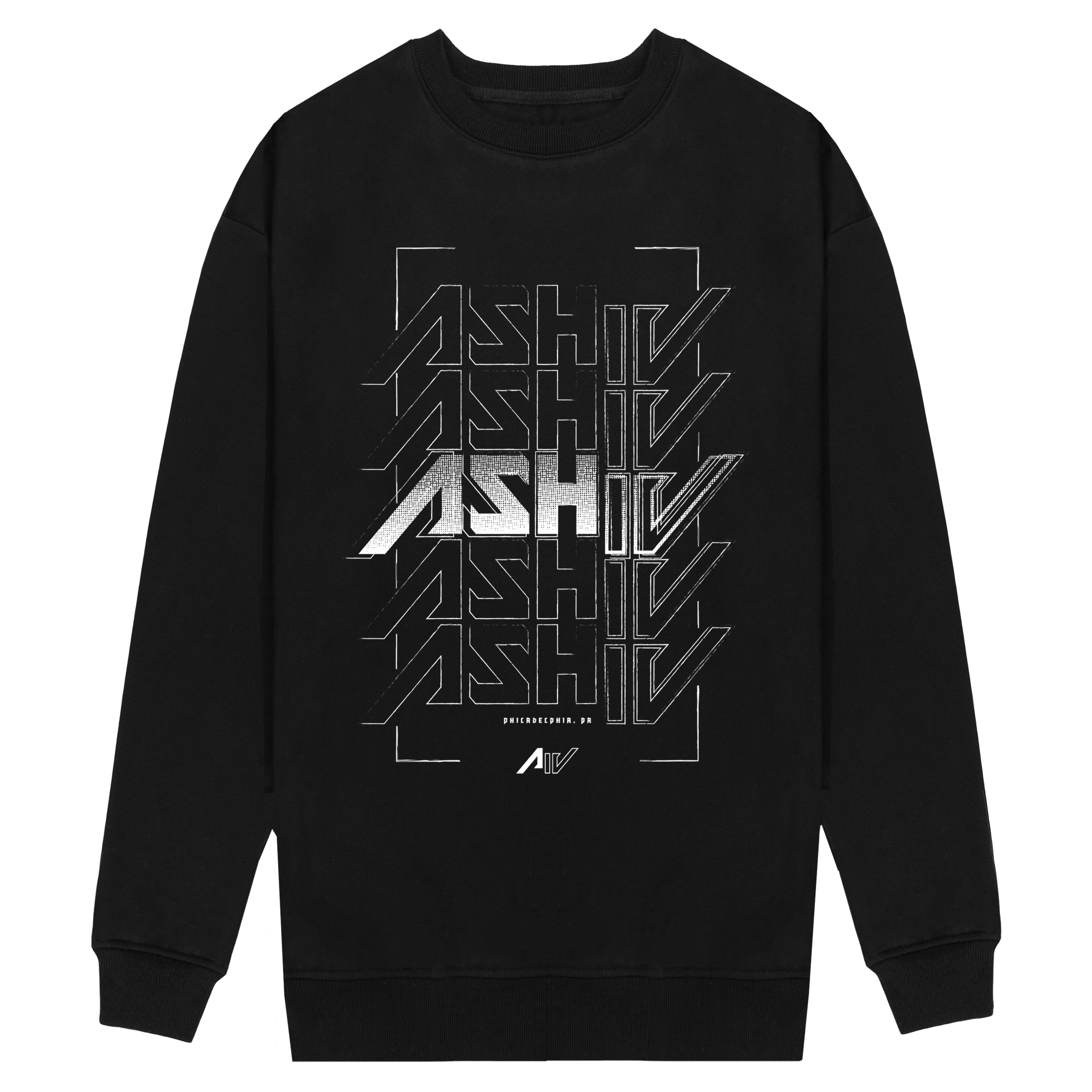 Stacked Statement Crewneck Sweatshirt