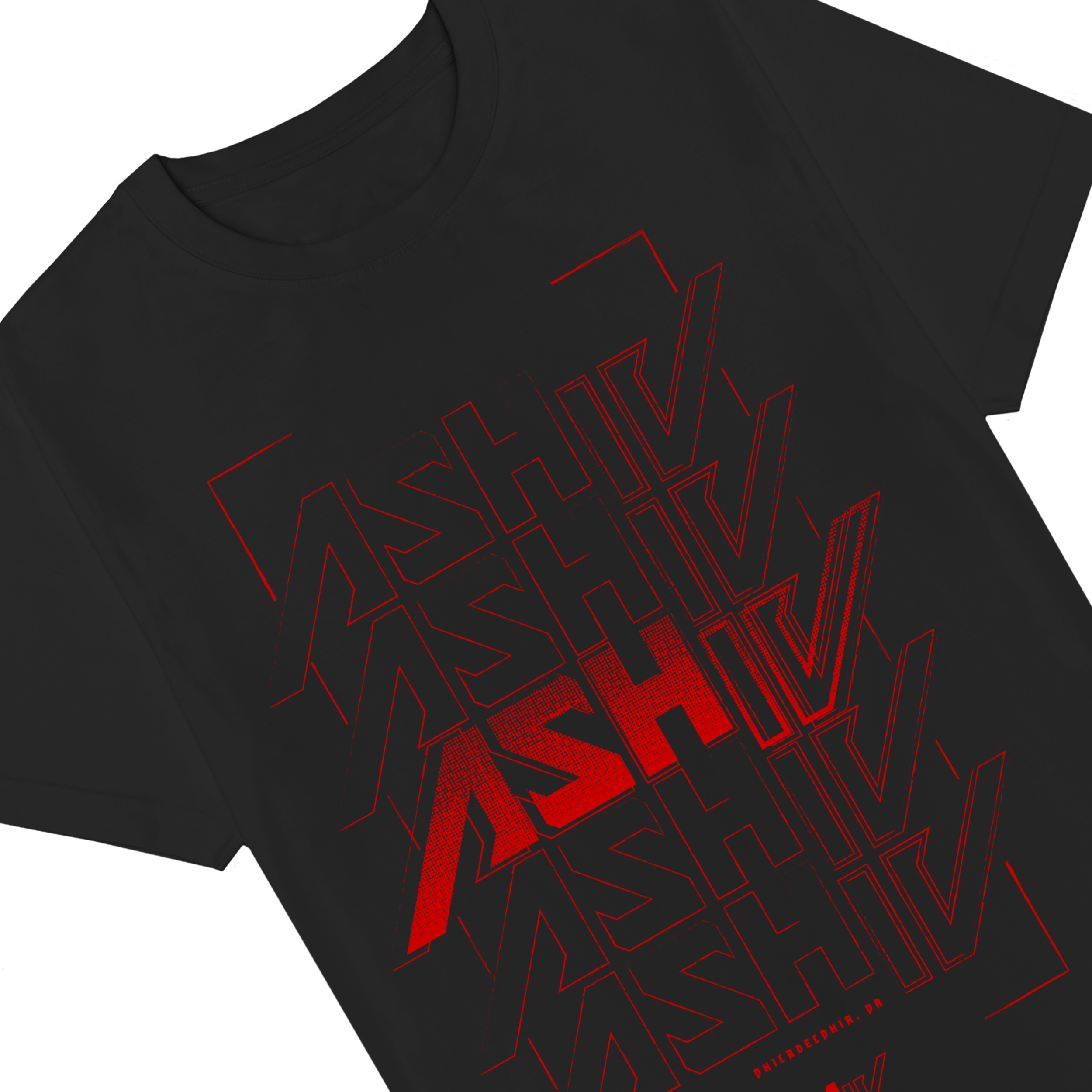 Stacked Statement T-Shirt - Red